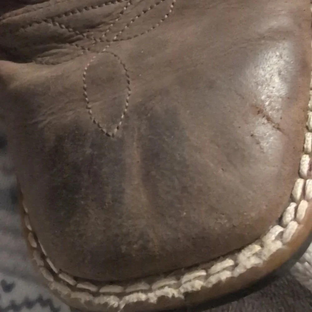 Old‎ West Childrens Boys Square Toe Cowboy Boots Brown